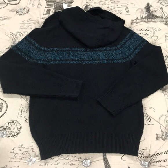 VINCE Textured Striped Pullover Hoodie - Picture 6 of 6